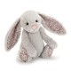 Silver szary królik Bashful króliczek Bloosom uszy w kwiatki 31 cm