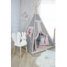 VINTAGE with Pink ZESTAW TEEPEE NAMIOT TIPI Z KOLEKCJI PREMIUM line z grubą matą i stabilizatorami podstawy