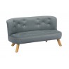 Sofa kanapa dla dzieci Szary Welur Gray Velvet SomeBunny
