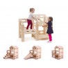 BUILD & PLAY BUDUJ I BAW SIĘ DREWNIANY DOMEK MONTESSORI DLA DZIECI- ogromne klocki w stylu skandynawskim