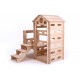 Build and Play ogromny domek do budowania klocki z drewna - w stylu skandynawskim