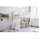 Łóżko domek NA ANTRESOLI PIĘTROWE SKANDYNAWSKIE ŁÓŻKO BEDHOUSE