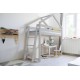 Łóżko domek NA ANTRESOLI PIĘTROWE SKANDYNAWSKIE ŁÓŻKO BEDHOUSE