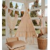 Beige BOHO teepee PREMIUM tent for children with a thick mat