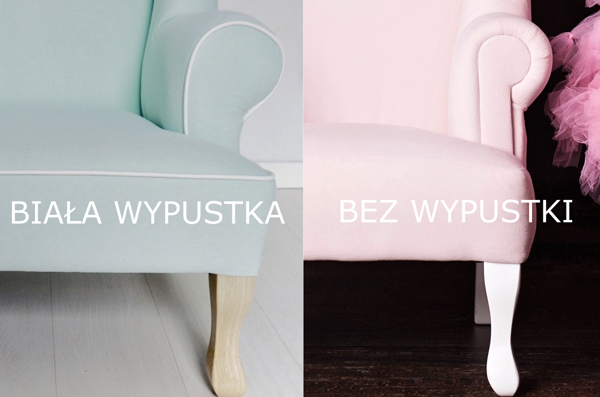 PIKOWANIE FOTEL USZATEK KRYSZTAŁY GUZIKI DLA DZIECI