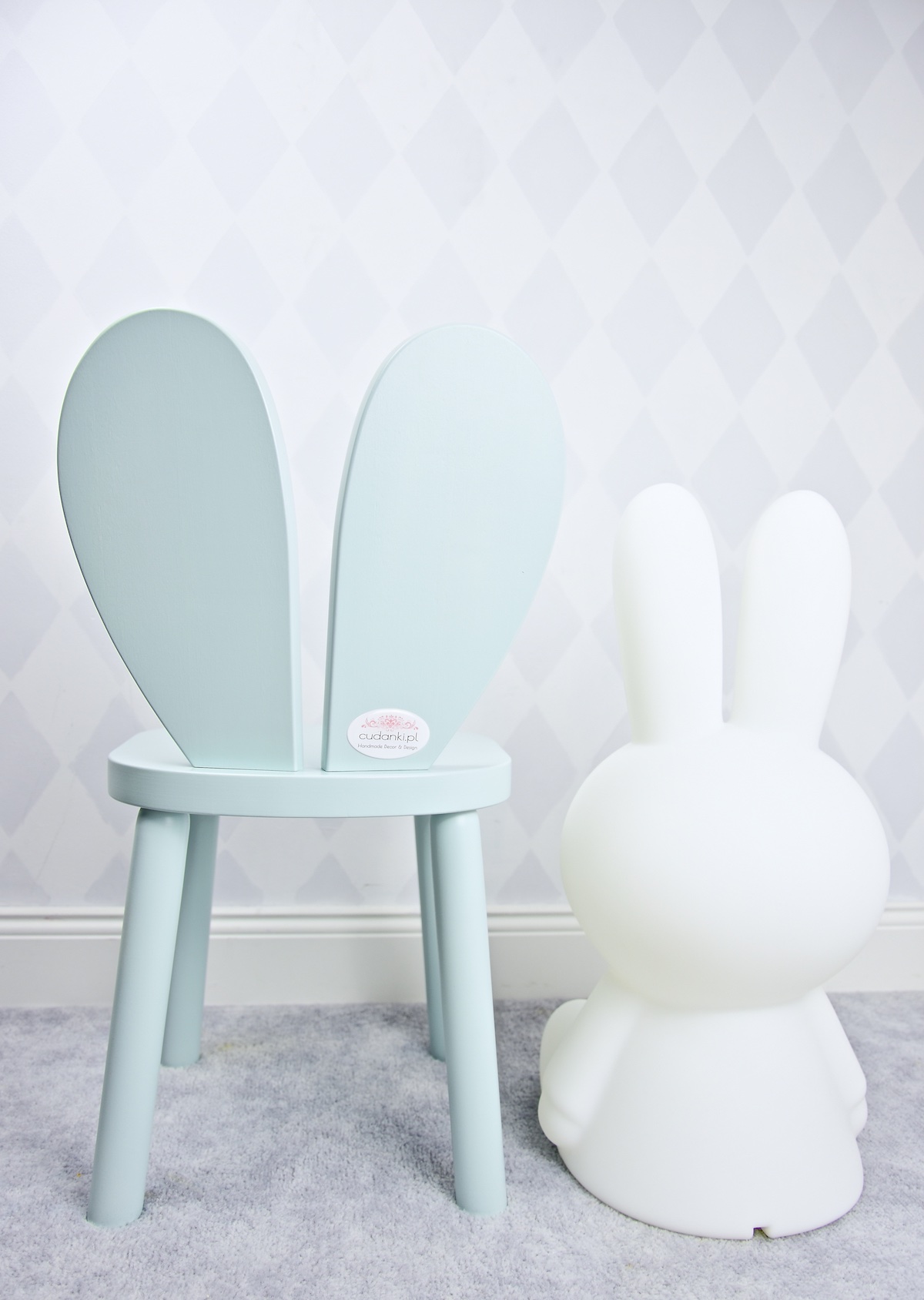 krzesło krzesełko królik rabiit chair heart serce