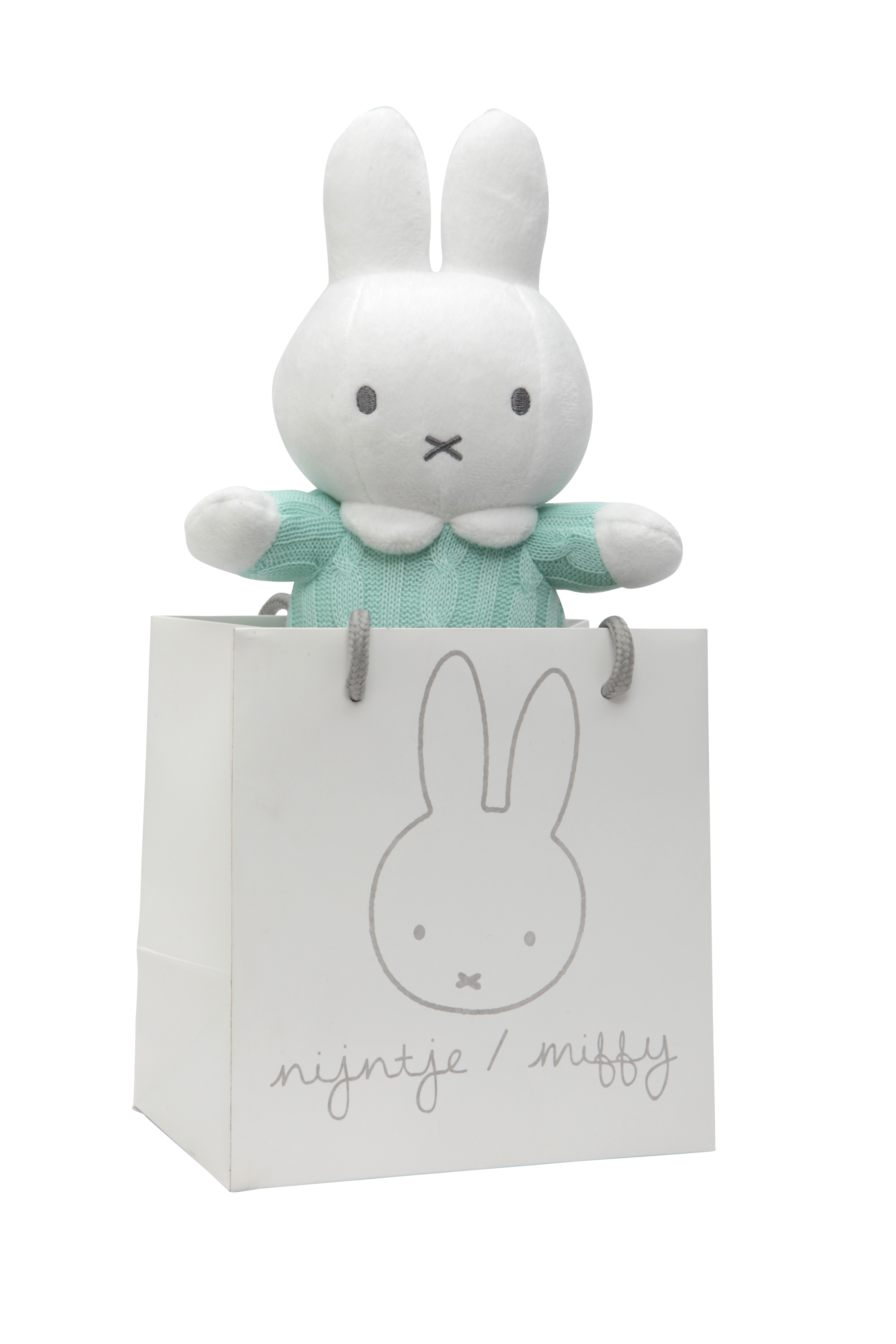 Przytulanka Miffy królioczek Tiamo w szarym sweterku