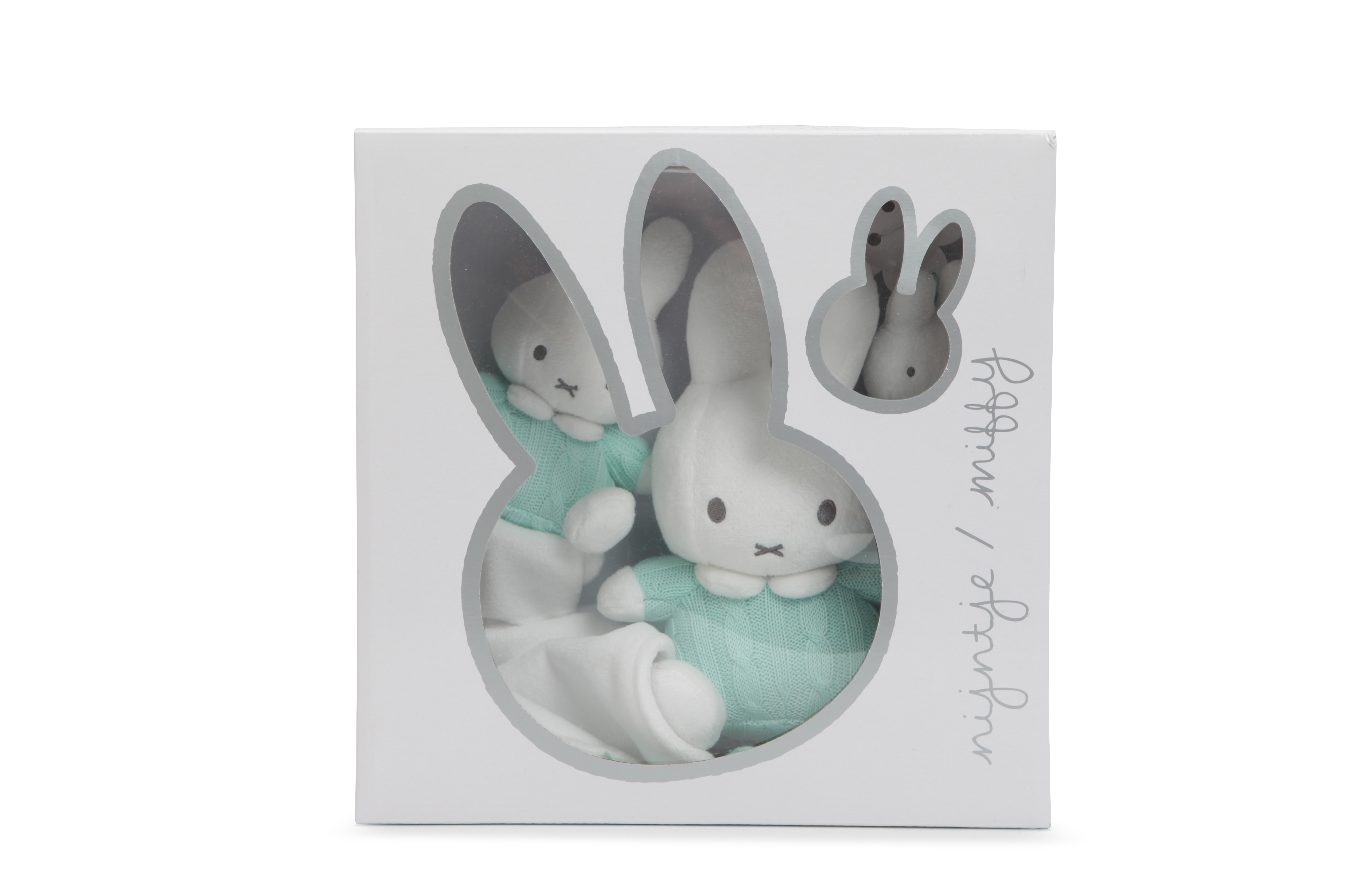 króliczek Miffy przytulanka 32 cm miętowy sweterek